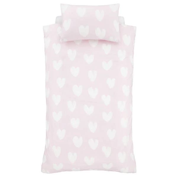 Catherine Lansfield Brushed Hearts Brushed Cotton Duvet Cover And Pillowcase Set 13 Catherine Lansfield Brushed Hearts Brushed Cotton Duvet Cover And Pillowcase Set - Image 11