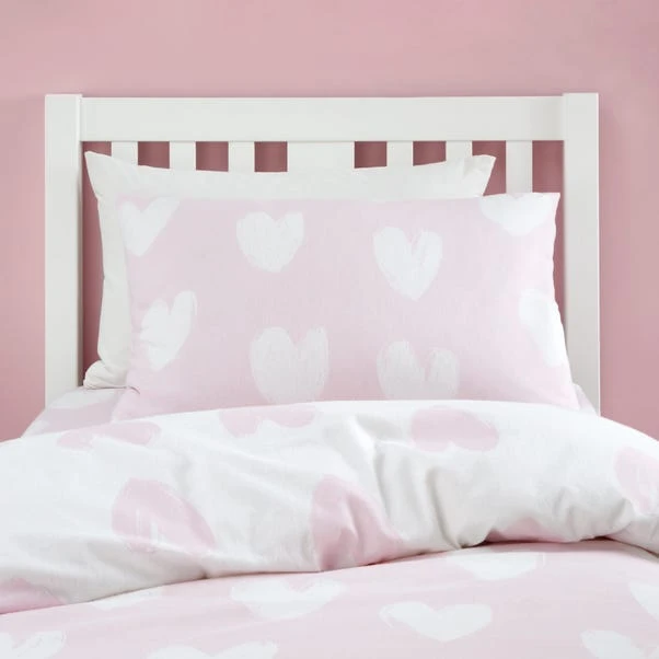 Catherine Lansfield Brushed Hearts Brushed Cotton Duvet Cover And Pillowcase Set 16 Catherine Lansfield Brushed Hearts Brushed Cotton Duvet Cover And Pillowcase Set - Image 14