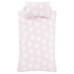 Catherine Lansfield Brushed Hearts Brushed Cotton Duvet Cover And Pillowcase Set 36 Catherine Lansfield Brushed Hearts Brushed Cotton Duvet Cover And Pillowcase Set -Home Luxe Studio 30931965 alt06
