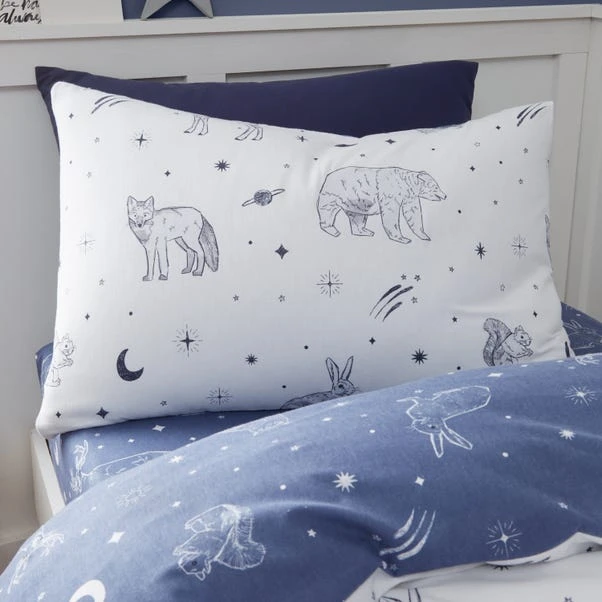 Bianca Starlight Animals Brushed Cotton Duvet Cover And Pillowcase Set 4 Bianca Starlight Animals Brushed Cotton Duvet Cover And Pillowcase Set - Image 2