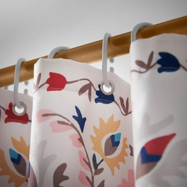 Hani Floral Shower Curtain 4 Hani Floral Shower Curtain - Image 2