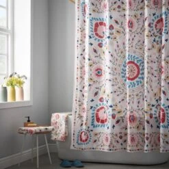 Hani Floral Shower Curtain 10 Hani Floral Shower Curtain -Home Luxe Studio 30932114 alt03