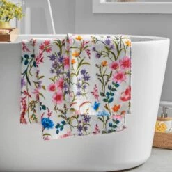 Foxley Floral Cotton Towel -Home Luxe Studio 30932211