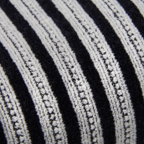 Velour Monochrome Stripe Cotton Hand Towel 4 Velour Monochrome Stripe Cotton Hand Towel - Image 2