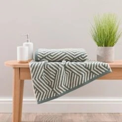 Geo Cotton Towel -Home Luxe Studio 30932371