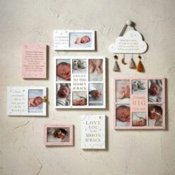 Bambino Moon And Back Grey Collage Multi Photo Frame 16 Bambino Moon And Back Grey Collage Multi Photo Frame -Home Luxe Studio 30932937 alt06