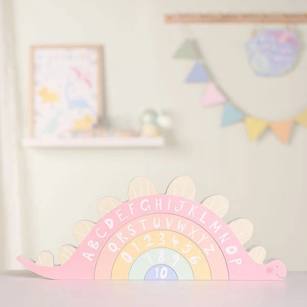 Petit Cheri Letters & Numbers Dinosaur Ornament 3 Petit Cheri Letters & Numbers Dinosaur Ornament