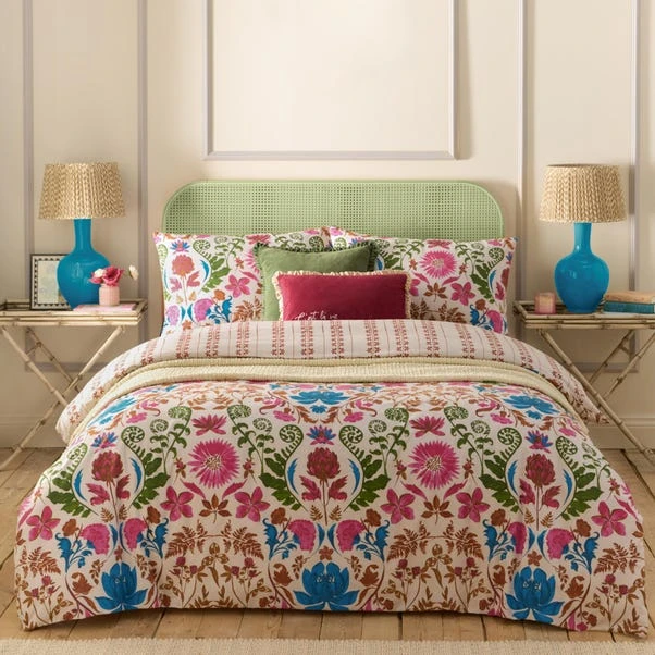 Furn Curious Lotus Reversible Duvet Cover And Pillowcase Set 12 Furn Curious Lotus Reversible Duvet Cover And Pillowcase Set - Image 10