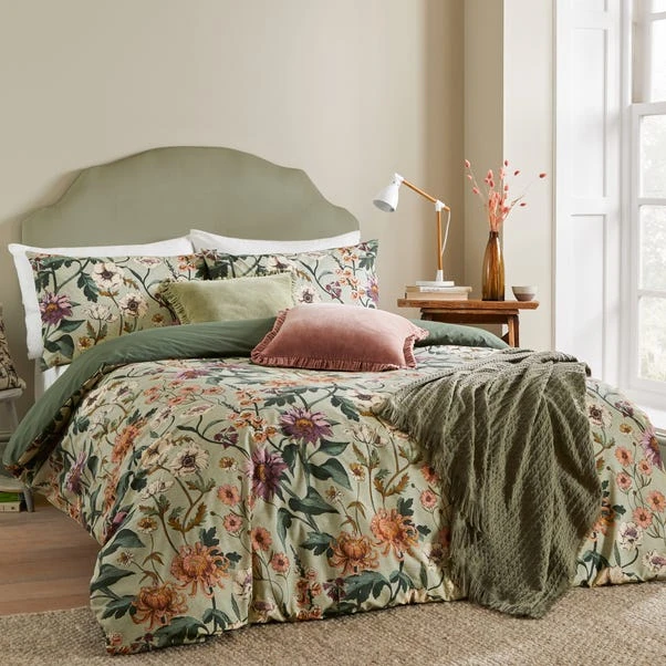 Wylder Nature Wallflower Reversible Duvet Cover And Pillowcase Set 14 Wylder Nature Wallflower Reversible Duvet Cover And Pillowcase Set - Image 12