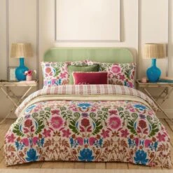 Furn Curious Lotus Reversible Duvet Cover And Pillowcase Set 17 Furn Curious Lotus Reversible Duvet Cover And Pillowcase Set -Home Luxe Studio 30933152