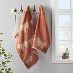 Highland Cow Cotton Towel 14 Highland Cow Cotton Towel -Home Luxe Studio 30933285 alt03