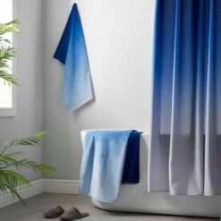 Ombre Blue Cotton Towel -Home Luxe Studio 30933289 alt05