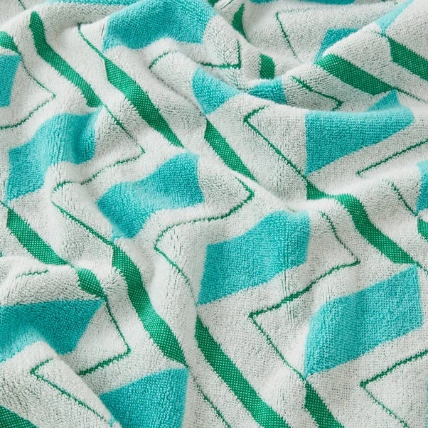 Sophie Robinson Zig Zag Cotton Towel 4 Sophie Robinson Zig Zag Cotton Towel - Image 2