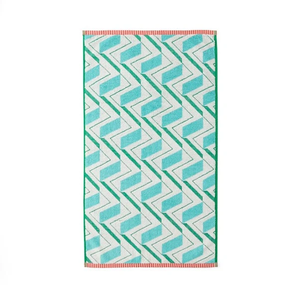Sophie Robinson Zig Zag Cotton Towel 6 Sophie Robinson Zig Zag Cotton Towel - Image 4