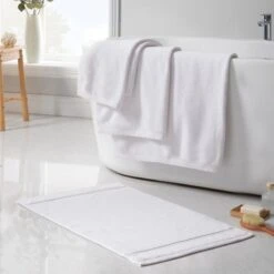 Turkish Luxury Heavyweight Cotton Bath Mat 27 Turkish Luxury Heavyweight Cotton Bath Mat -Home Luxe Studio 30933386 alt02