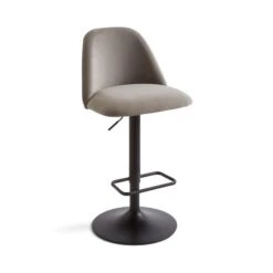Delaney Adjustable Height Barstool, Velvet -Home Luxe Studio 30933525 alt04