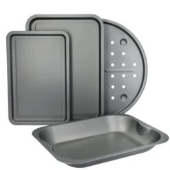 Kitchen Craft Set Of 4 Non-Stick Roasting And Baking Trays -Home Luxe Studio 30934082 alt03