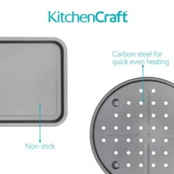 Kitchen Craft Set Of 4 Non-Stick Roasting And Baking Trays -Home Luxe Studio 30934082 alt05