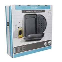 Kitchen Craft Set Of 4 Non-Stick Roasting And Baking Trays -Home Luxe Studio 30934082 alt06