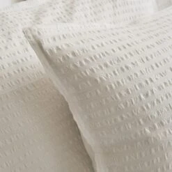 Seersucker Woven Cotton Duvet Cover & Pillowcase Set 37 Seersucker Woven Cotton Duvet Cover & Pillowcase Set -Home Luxe Studio 30934691 alt03
