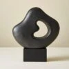 Modern Organic Black Ceramic Sculpture 1 Modern Organic Black Ceramic Sculpture -Home Luxe Studio 30934736