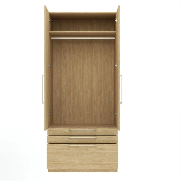 Harmony Foster Double 3 Drawer Wardrobe 22 Harmony Foster Double 3 Drawer Wardrobe - Image 20