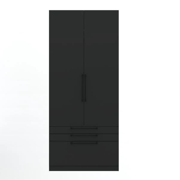 Harmony Foster Double 3 Drawer Wardrobe 13 Harmony Foster Double 3 Drawer Wardrobe - Image 11