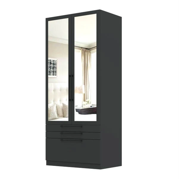 Harmony Foster Double 3 Drawer Wardrobe 9 Harmony Foster Double 3 Drawer Wardrobe - Image 7
