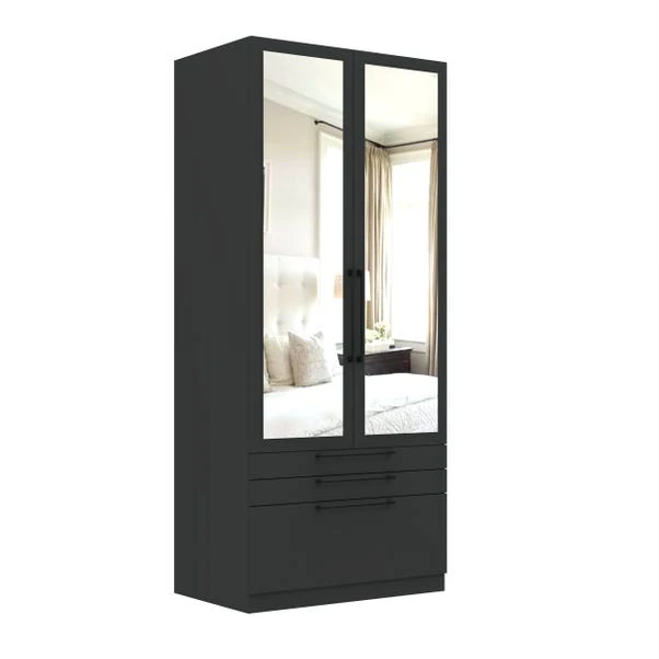 Harmony Foster Double 3 Drawer Wardrobe 10 Harmony Foster Double 3 Drawer Wardrobe - Image 8