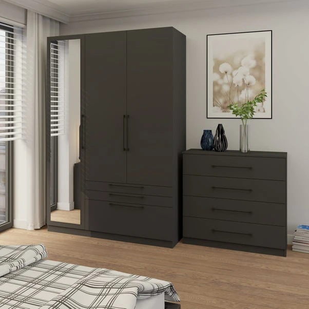 Harmony Foster Triple 3 Drawer Wardrobe 18 Harmony Foster Triple 3 Drawer Wardrobe - Image 16