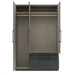 Harmony Foster Triple 3 Drawer Wardrobe 40 Harmony Foster Triple 3 Drawer Wardrobe -Home Luxe Studio 30935458 alt04