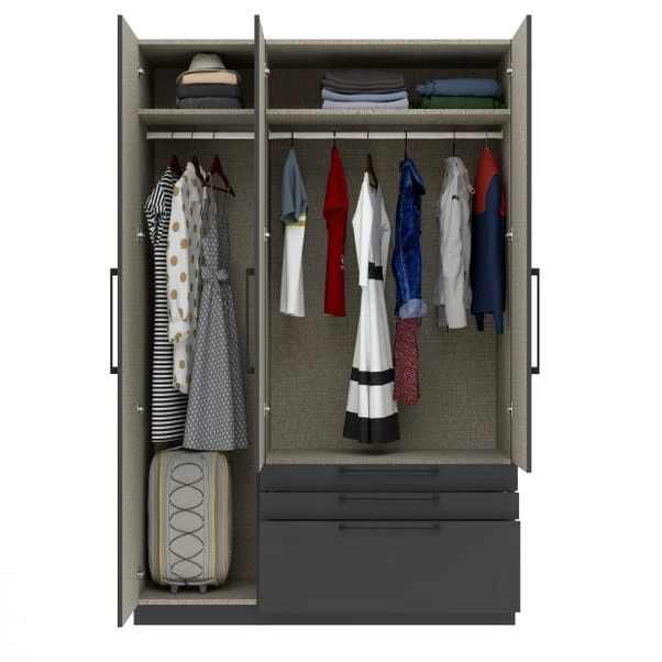Harmony Foster Triple 3 Drawer Wardrobe 22 Harmony Foster Triple 3 Drawer Wardrobe - Image 20