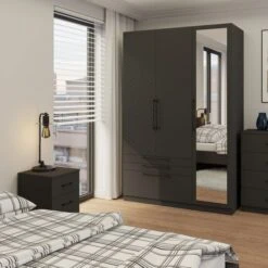 Harmony Foster Triple 3 Drawer Wardrobe 28 Harmony Foster Triple 3 Drawer Wardrobe -Home Luxe Studio 30935459