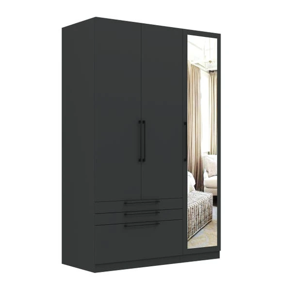 Harmony Foster Triple 3 Drawer Wardrobe 16 Harmony Foster Triple 3 Drawer Wardrobe - Image 14