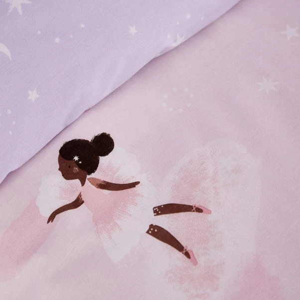 Catherine Lansfield Dancing Fairies Duvet Cover And Pillowcase Set 6 Catherine Lansfield Dancing Fairies Duvet Cover And Pillowcase Set - Image 4
