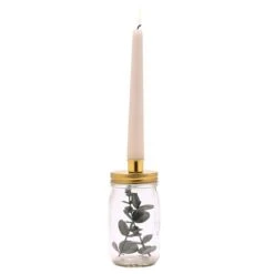 Love Story Mason Jar Candle Holder