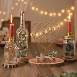 Love Story Artificial Plant LED Light Up Bottle -Home Luxe Studio 30937121 alt03