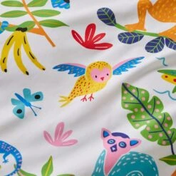 Bright Animals 100% Cotton Reversible Duvet Cover And Pillowcase Set -Home Luxe Studio 30937268 alt04