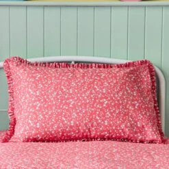 Ditsy Frill Reversible Duvet Cover And Pillowcase Set 30 Ditsy Frill Reversible Duvet Cover And Pillowcase Set -Home Luxe Studio 30937269 alt03