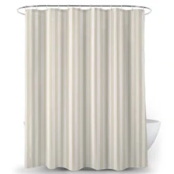 Textured Stripe Shower Curtain 11 Textured Stripe Shower Curtain -Home Luxe Studio 30937678