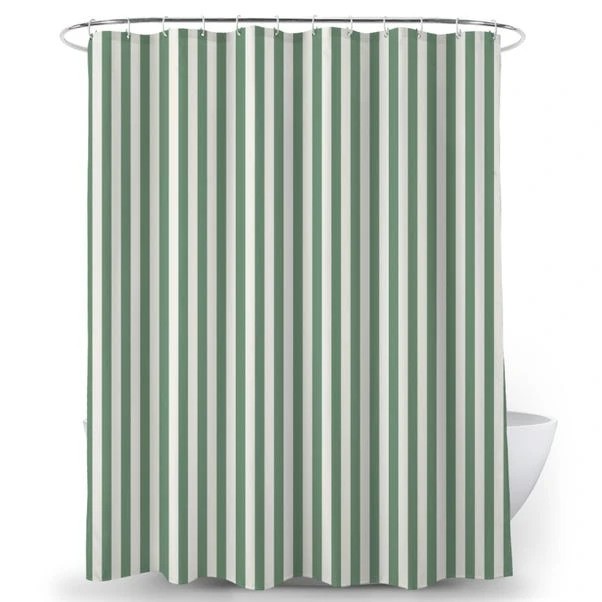 Textured Stripe Shower Curtain 5 Textured Stripe Shower Curtain - Image 3