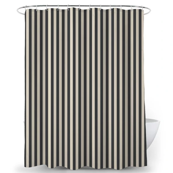 Textured Stripe Shower Curtain 3 Textured Stripe Shower Curtain