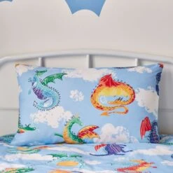 Dragons 100% Cotton Reversible Duvet Cover And Pillowcase Set 21 Dragons 100% Cotton Reversible Duvet Cover And Pillowcase Set -Home Luxe Studio 30937729 alt01