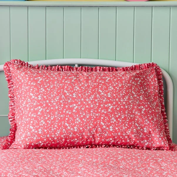Ditsy Frill Reversible Duvet Cover And Pillowcase Set 6 Ditsy Frill Reversible Duvet Cover And Pillowcase Set - Image 4