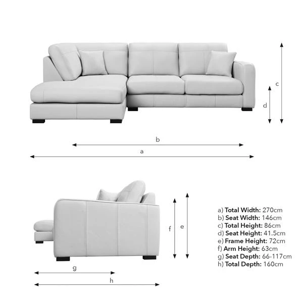 Carson Classic Leather Large Corner Chaise Sofa 20 Carson Classic Leather Large Corner Chaise Sofa - Image 18