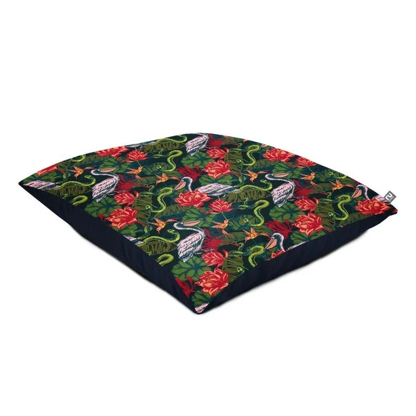 Rucomfy Tropical Pelican Printed Square Indoor Outdoor Floor Cushion 4 Rucomfy Tropical Pelican Printed Square Indoor Outdoor Floor Cushion - Image 2
