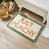 Just Peachy Slogan Bath Mat 2 Just Peachy Slogan Bath Mat -Home Luxe Studio 30939015