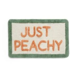 Just Peachy Slogan Bath Mat -Home Luxe Studio 30939015 alt02