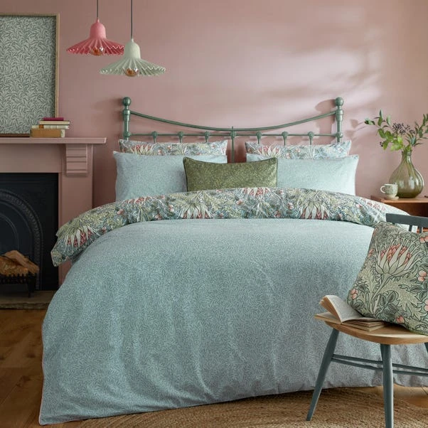 William Morris Artichoke 100% Cotton Duvet Cover And Pillowcase Set 5 William Morris Artichoke 100% Cotton Duvet Cover And Pillowcase Set - Image 3