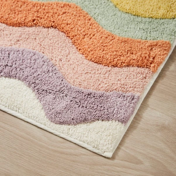 Pastel Rainbow Bath Mat 4 Pastel Rainbow Bath Mat - Image 2
